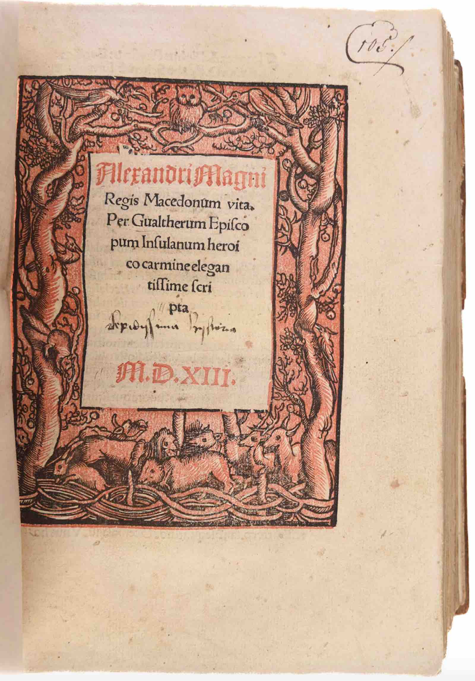 Alexandri Magni regis Macedonum vita by Phillipe Gautier de Chatillon