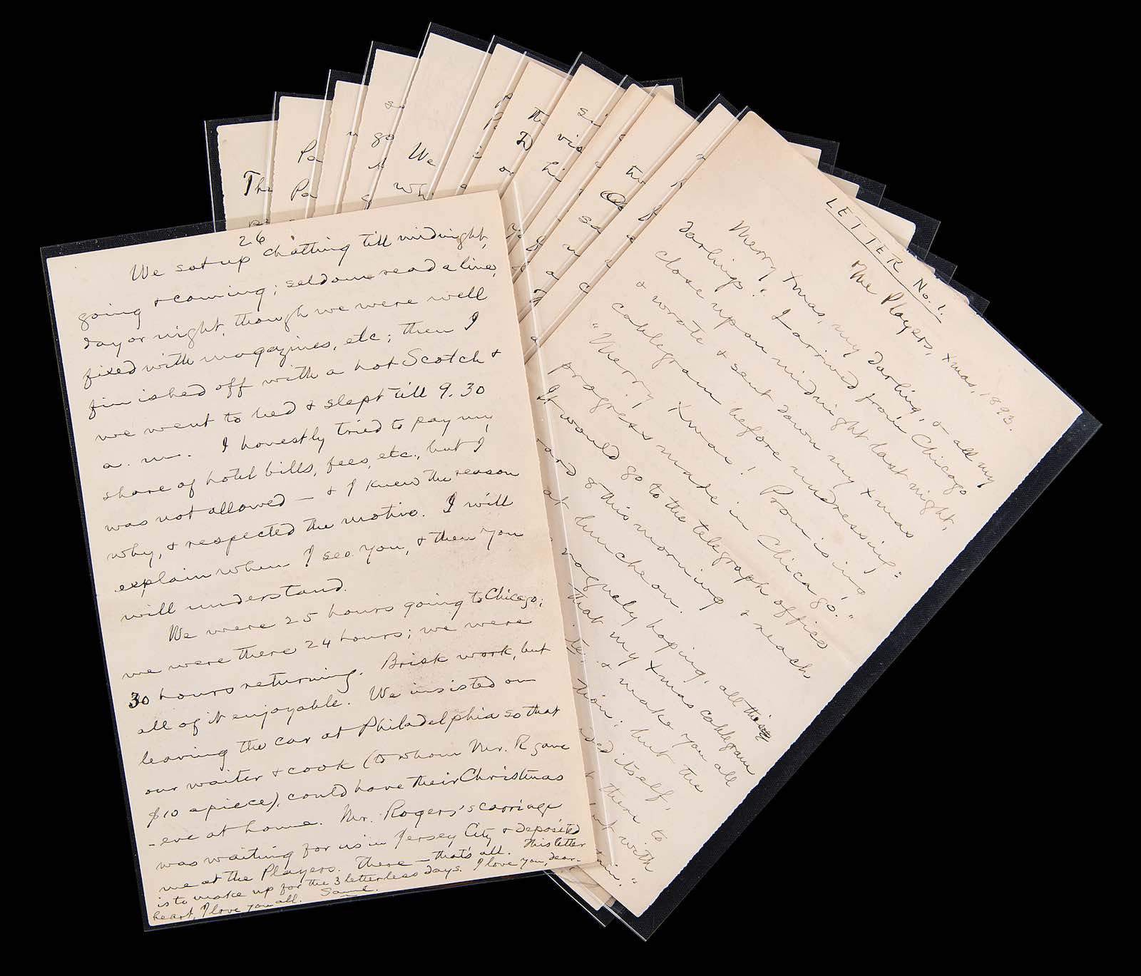 Samuel Clemens handwritten letter