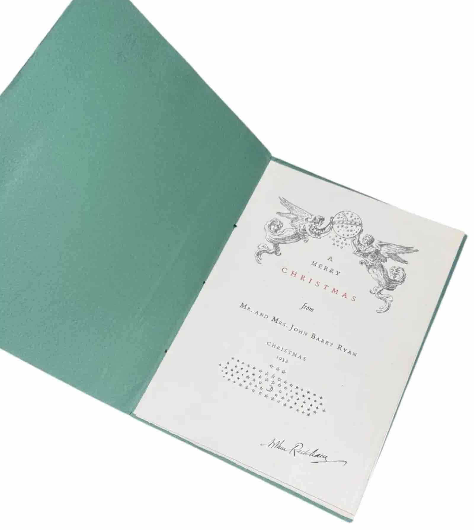 Inside the Christmas greeting