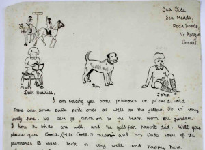 The young Queen Elizabeth's letter with doodles