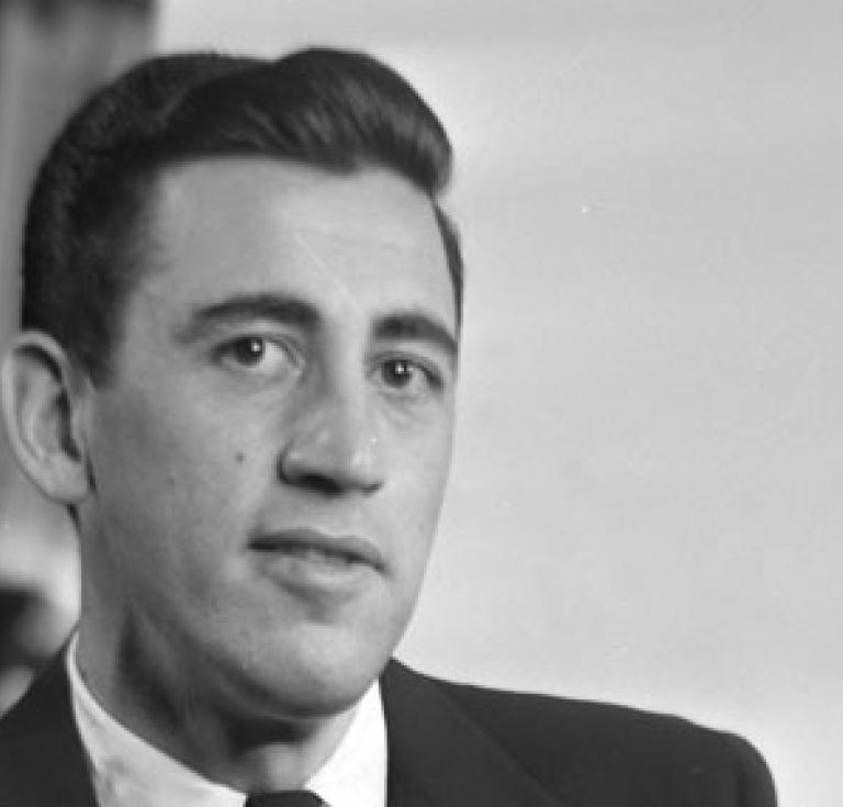 Portrait of J. D. Salinger by Lotte Jacobi, one of several outtakes from their author photo session in 1950.