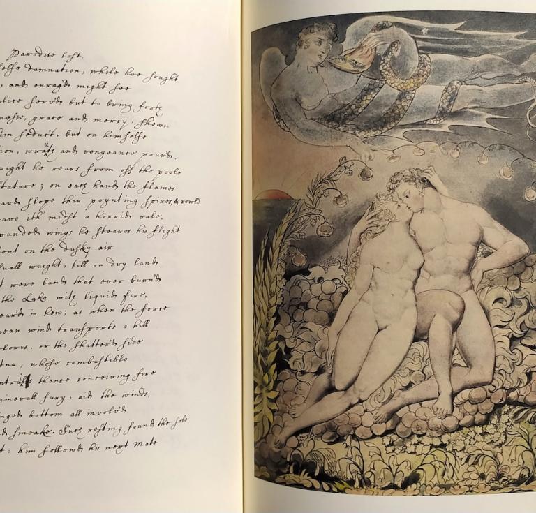 Milton’s Paradise Lost facsimile interior page