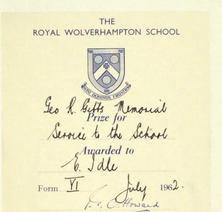 Eric Idle's book award of Dylan Thomas' collected poems