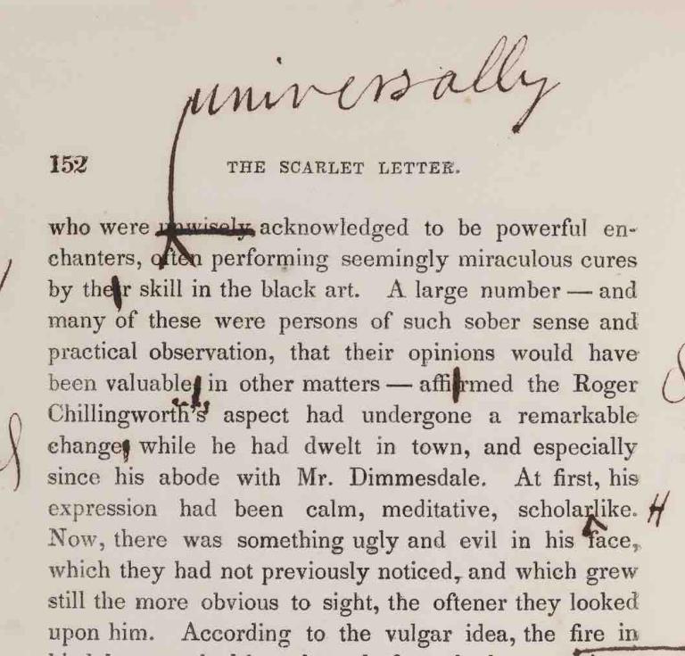 Hawthorne Scarlet Letter Proof