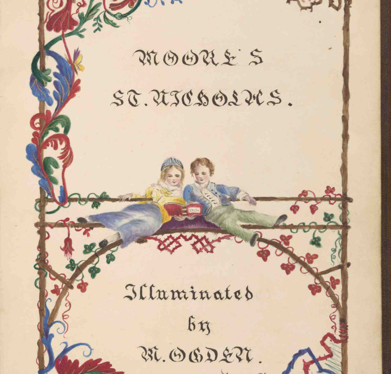 The title page of A Visit from St.  Nicholas